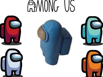 Among Us Character. One and two colors.
