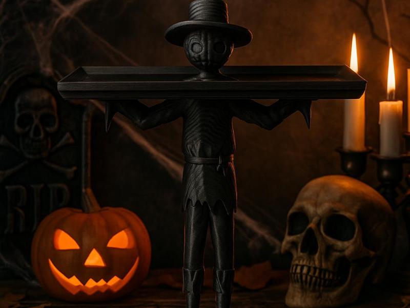 Scarecrow Tray – Functional Halloween Stand