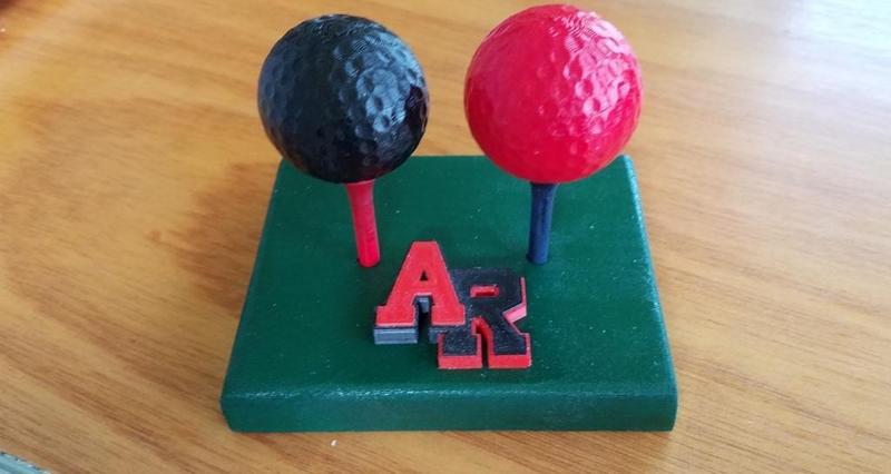 Golf ball salt/pepper shaker