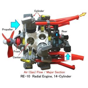 Radial Engine, 14-Cylinders, Cutaway