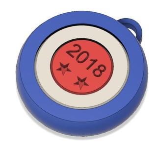 Spinning medal FIFA world cup