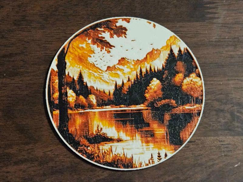 Autumn Lakeside Coaster