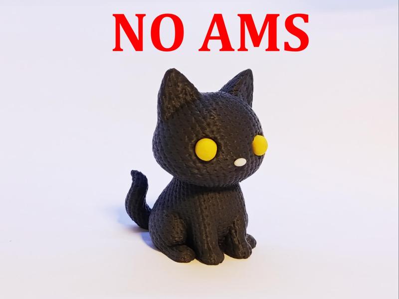 Fantasy Cute Knitted Cat - No AMS