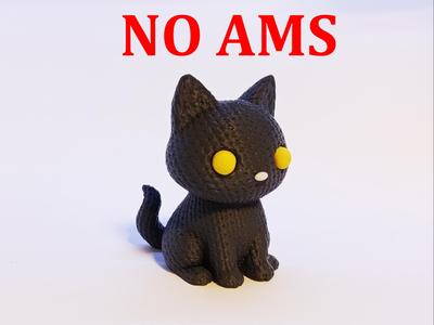 Fantasy Cute Knitted Cat - No AMS