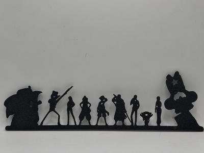 2D Wall Art Luffy One Piece Crew
