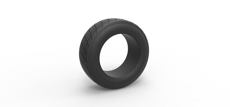Diecast Dirt Sprint racing front tire 6 Scale 1:25