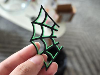 Spiderweb Decoration Multi-color Printing