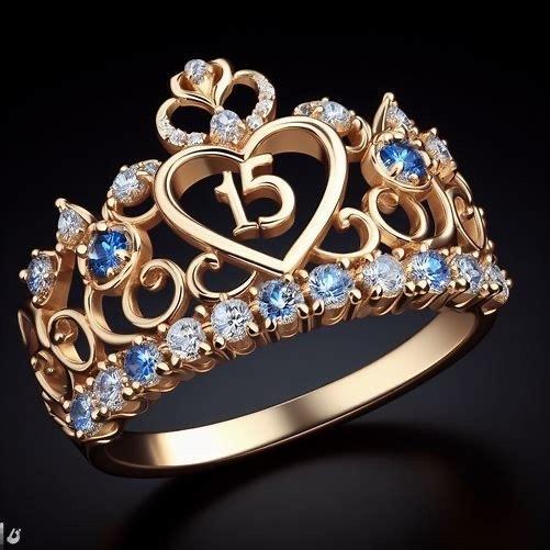Diamond heart crown