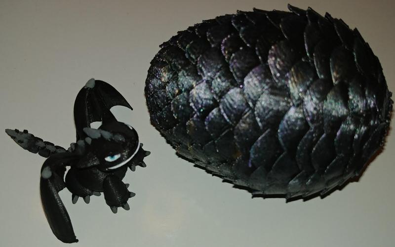 Dragon Egg & Dragon - Articulated