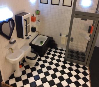 Miniature Bathroom Shower booth   (batroom)