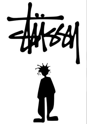 Logo Stussy with Man | Stüssy with Man