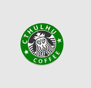 Cthulhu coffee badge / sign
