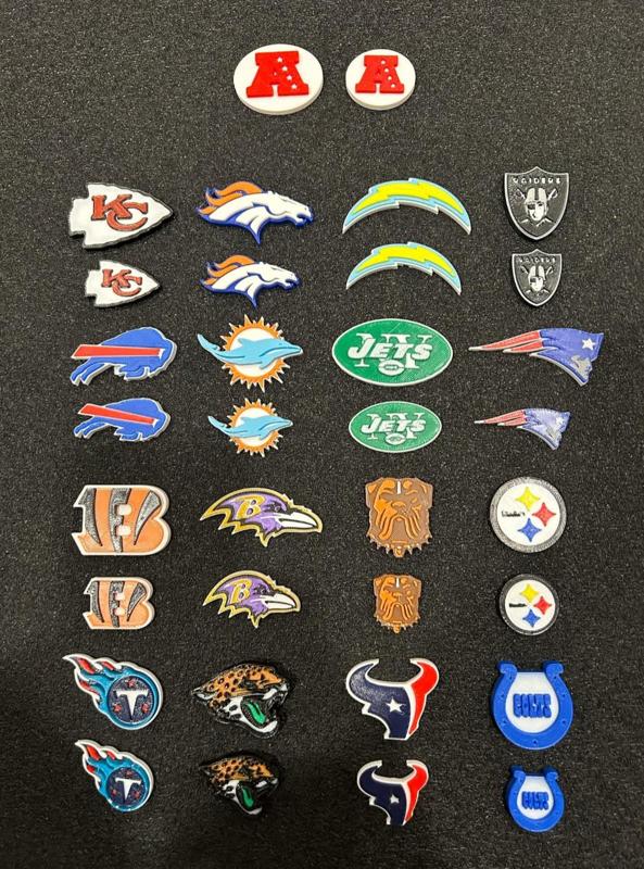 All 16 NFL - AFC Teams Magnetic Calvin