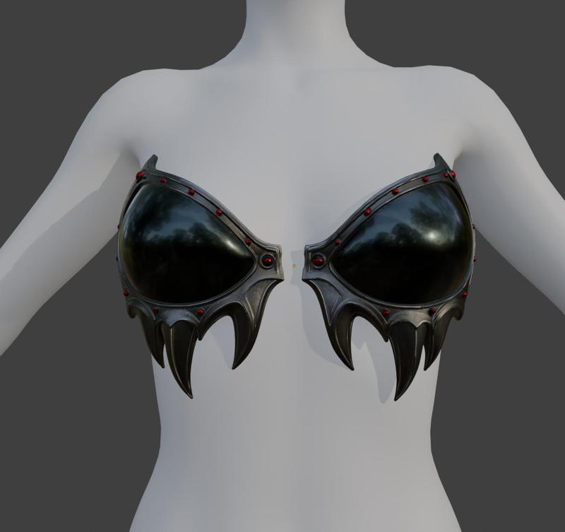 🖤 Obsidian Fang Bra Cups