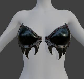 🖤 Obsidian Fang Bra Cups