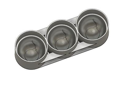 X3 and Single Bathbath mold "Bomb" Design