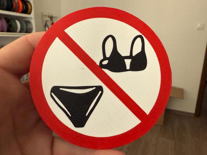 No underwear coaster