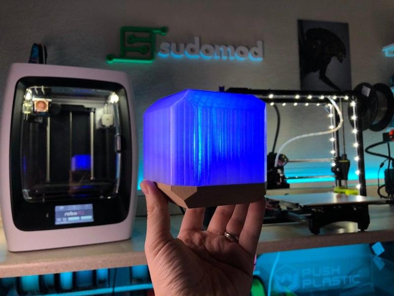 ESP32-powered Programmable Neopixel Lamp