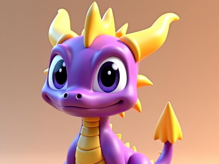 Baby Spyro The Dragon from MakerWorld