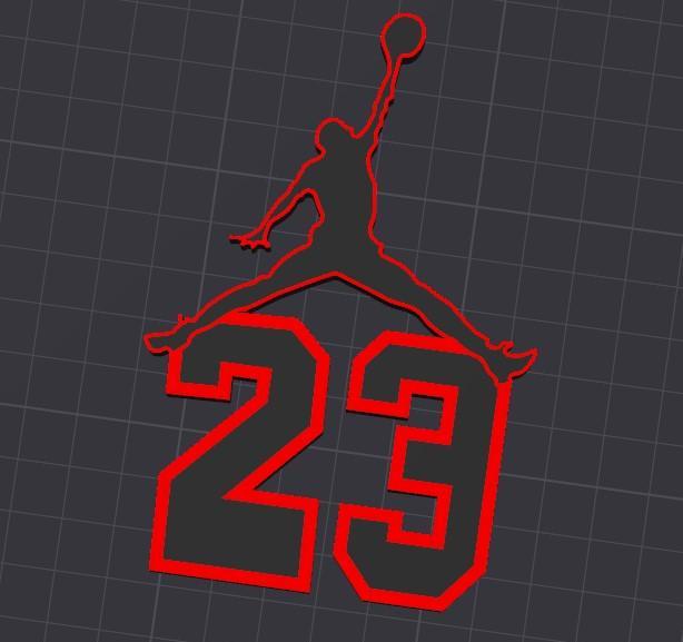 jordan classic logo 23 