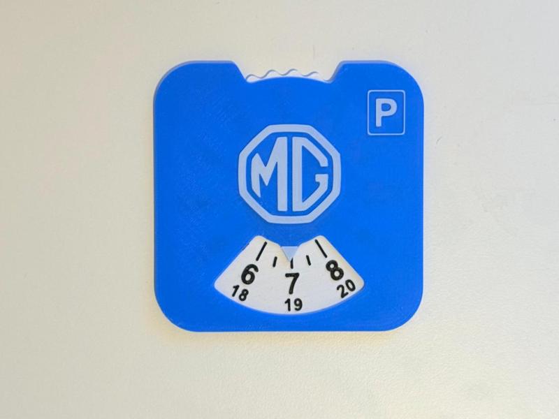 MG Parking disc/clock