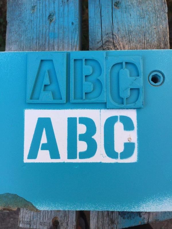 Alphabet Stencil Gunplay Font