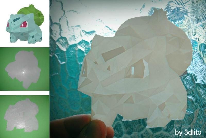 litofania Low poly pokemon