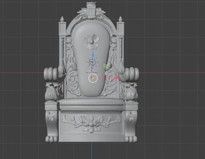 King's Throne 3D Model – Majestic & Royal Download
