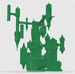Dracula's Castle - Castlevania inspired - High Detailed