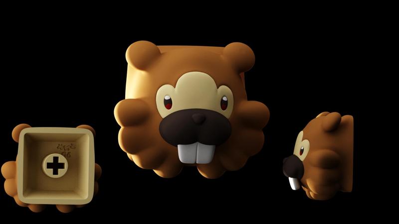 BIDOOF POKEMON KEYCAP