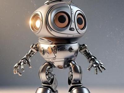 Adorable Robot from the Future World