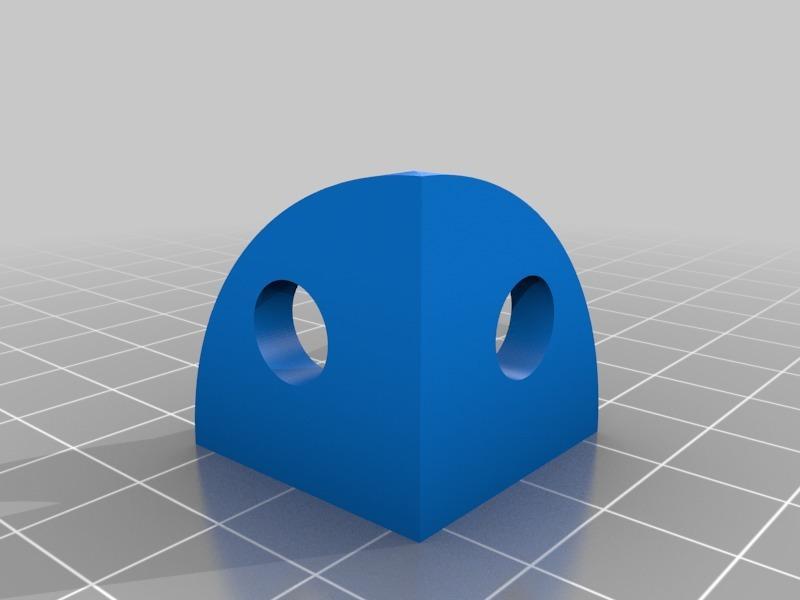 Extrusion Profile 3030 Round Corner 3 ways Bracket
