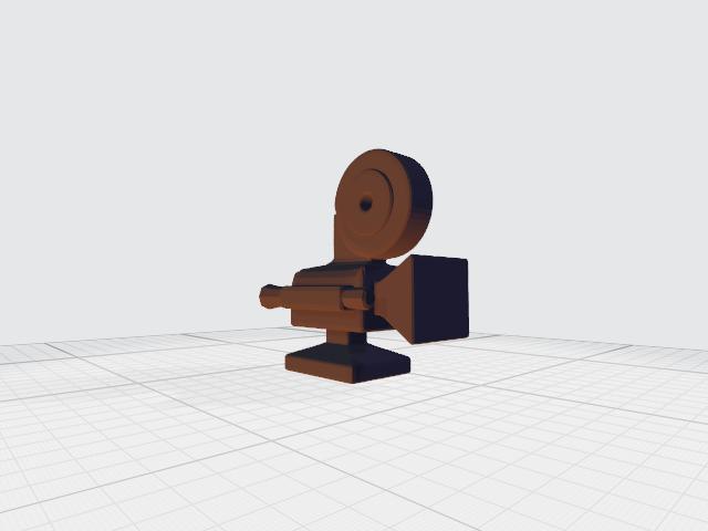 Antique camera keychain