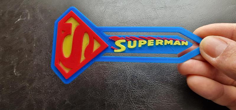 SUPERMAN bookmark Marcador libros SUPERMAN