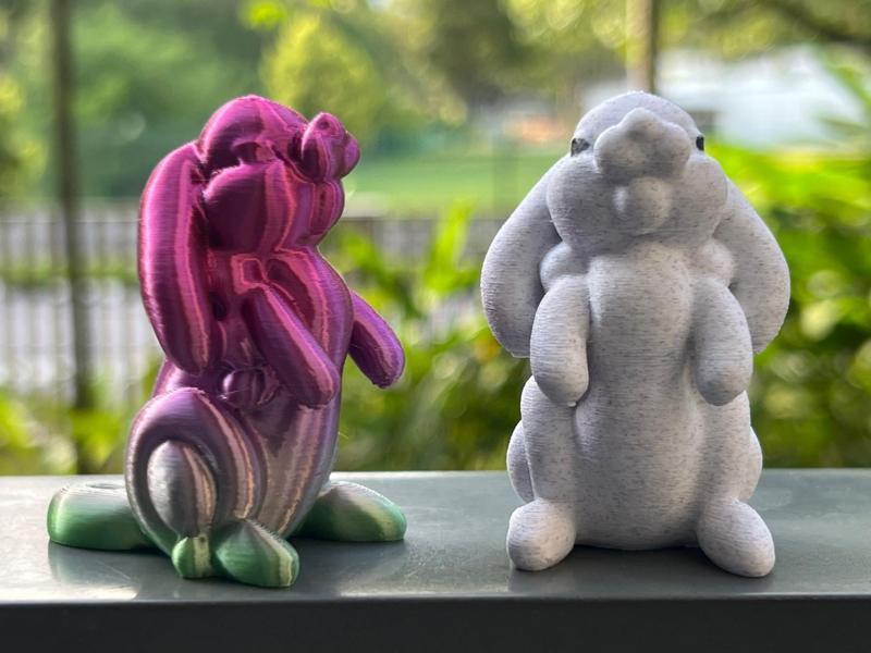 Adorable Easter Bunny Balloon Weaving Figurine