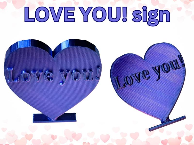 Love you - sign