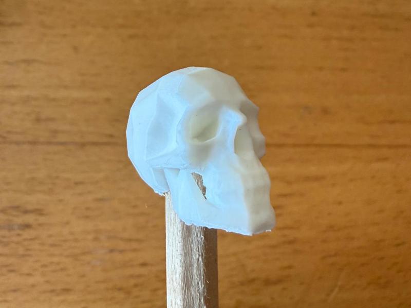 Skull Low Poly Pencil Topper