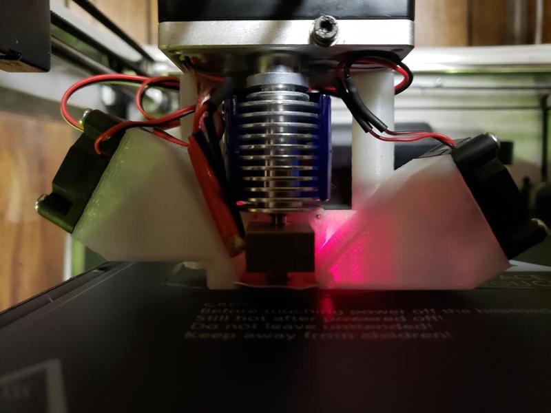 E3D v6 Robo R2 shroud with new IR board