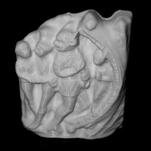 Panel depicting The Last Judgement at The British Museum, London