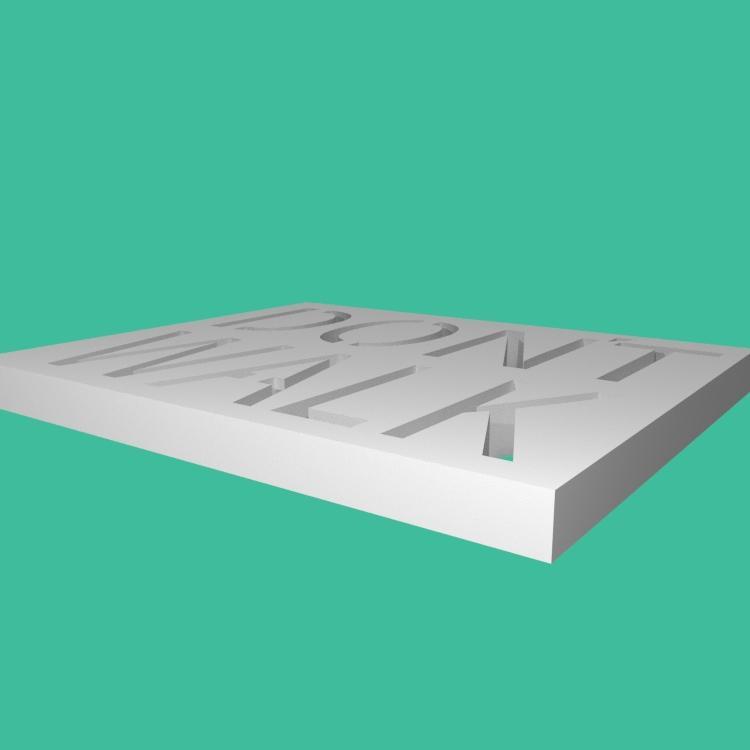 Pedestrian Signal Lens (Larger)