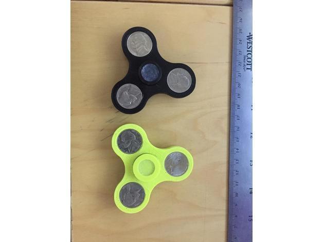 Nickel Fidget Spinners (C Bearing and 608 Bearing versions)