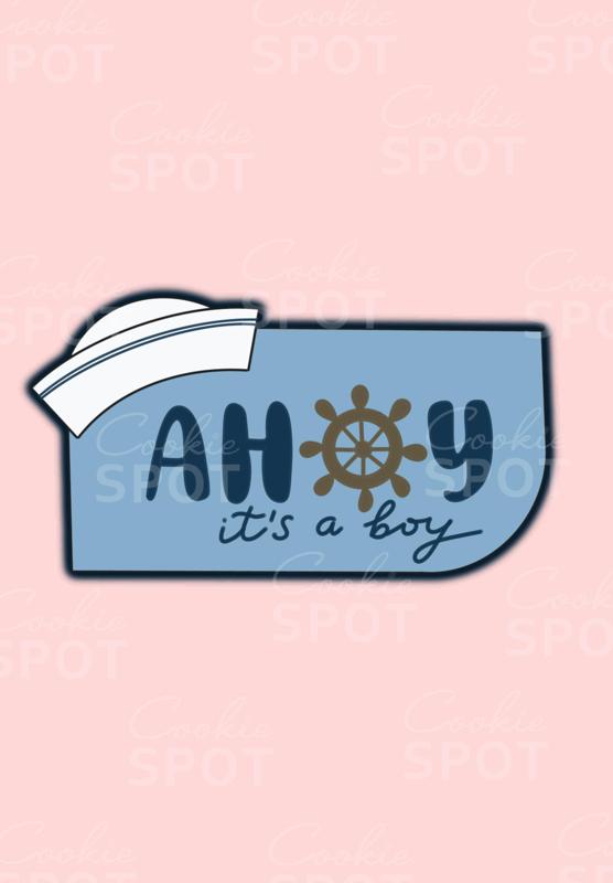 Ahoy Plaque Cookie Cutter