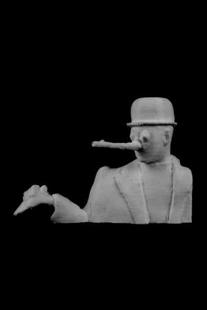 Oscar II at the Magritte Museum in Brussels, Belgium