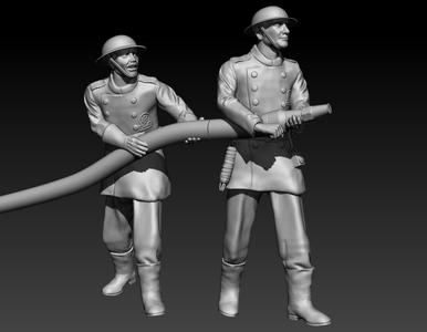 ENGLISH FIREFIGHTERS AFS WW2