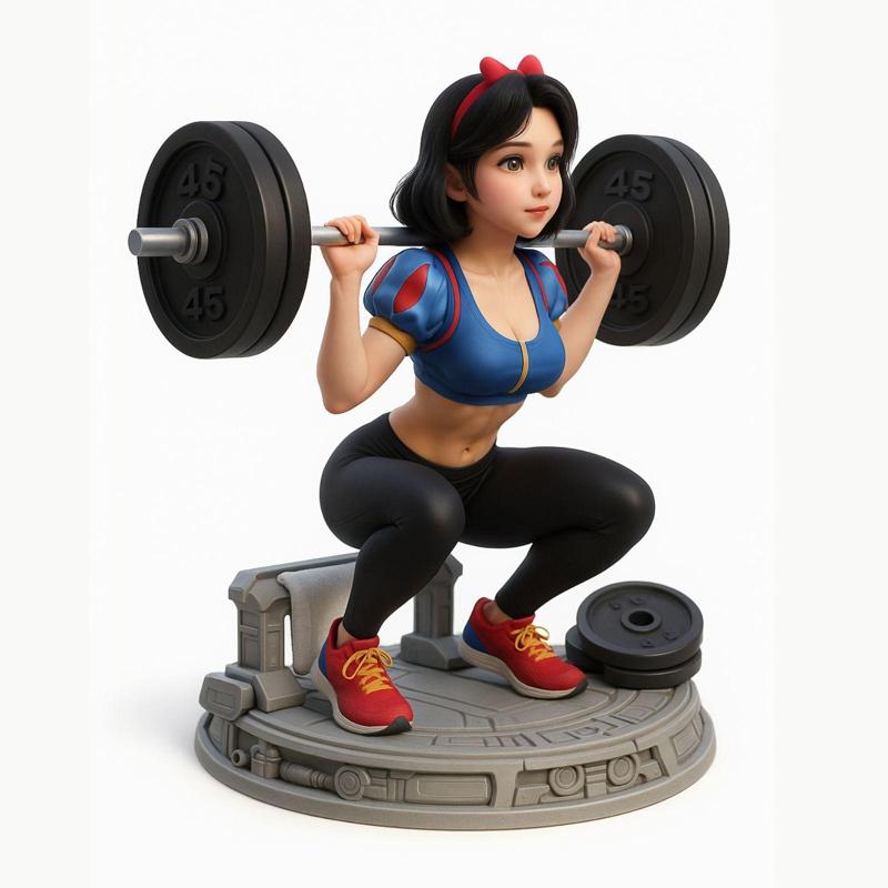 snow white blanca nieves gym