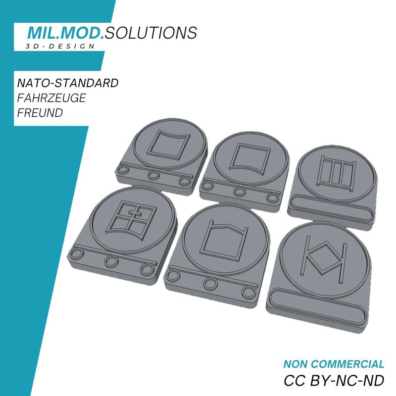 NATO standard symbols for Bundeswehr vehicles