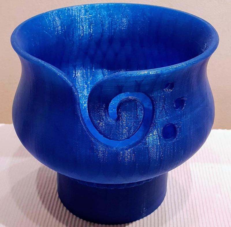 Yarn Bowl with Plinth for added weight