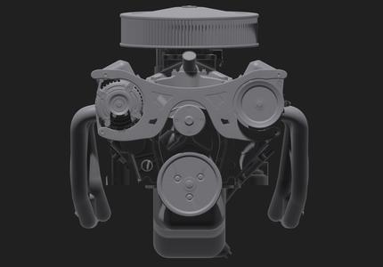 Detailed 1/25 Performance Small Block Chevy Engine