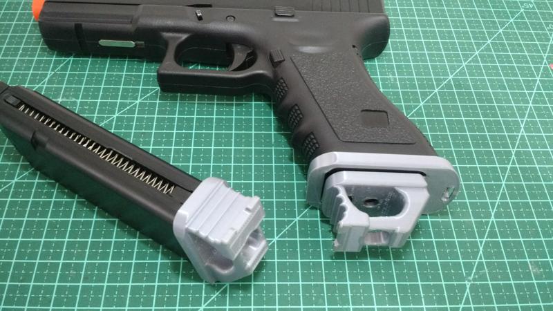 Airsoft magazine speedplate for Glocks