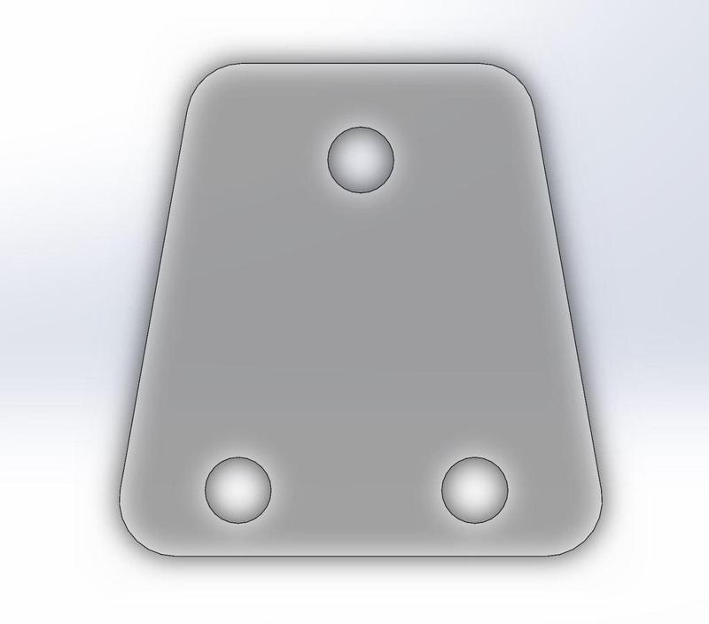 Adjustable Bed Mount (Spring) [Acrylic] Kossel 2020 